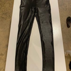 Spanx fake leather leggings